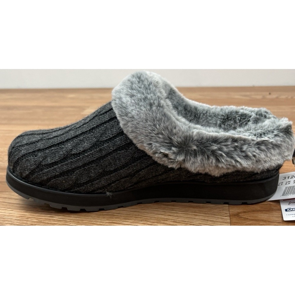 BOBS by Skechers Keepsakes Ice Angel Clog Slippers in Charcoal Womens 9.5 NEW - Picture 5 of 14